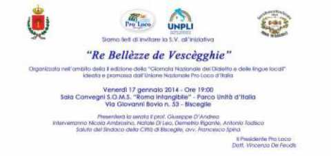 Bisceglie, ''Re Bellzze de Vescgghie'': lettura pubblica di poesie in dialetto