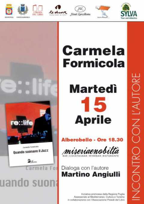 Alberobello, Carmela Formicola presenta ''Quando suonavo il jazz''
