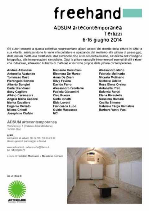 Terlizzi, ''Freehand'': collettiva d'arte alla Galleria ADSUM