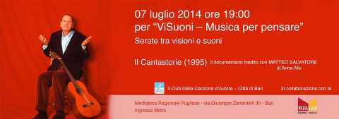 Bari, ''Il cantastorie'': documentario inedito su Matteo Salvatore
