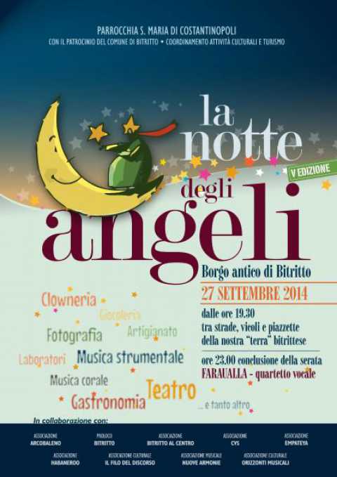 Bitritto, torna ''La notte degli angeli'' nel Borgo antico