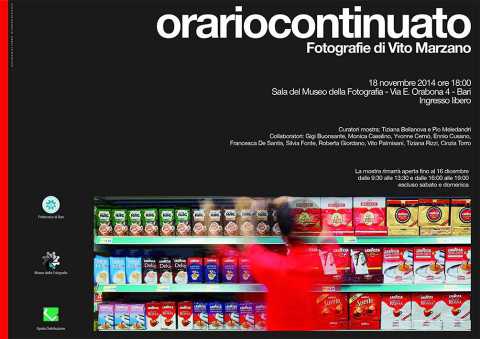 Bari, ''ORARIOCONTINUATO'': mostra fotografica di Vito Marzano