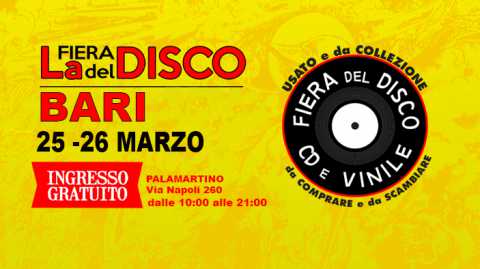 Bari, al Palamartino la sesta edizione della Fiera del Disco, Cd e Vinile