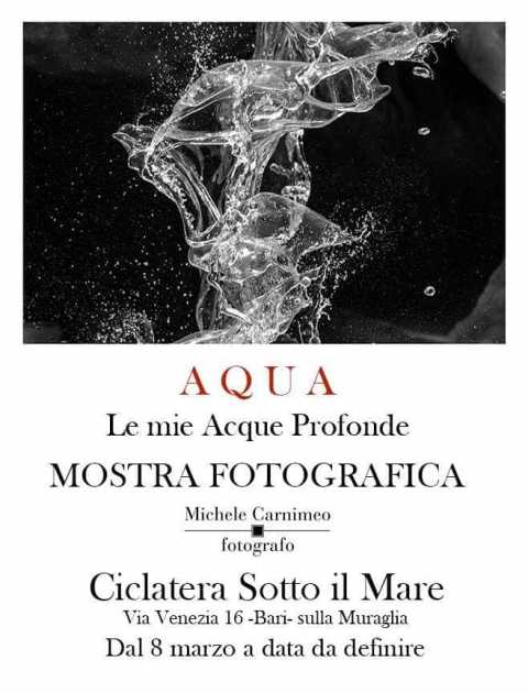 Bari, alla Ciclatera Sotto il Mare la mostra fotografica Aqua