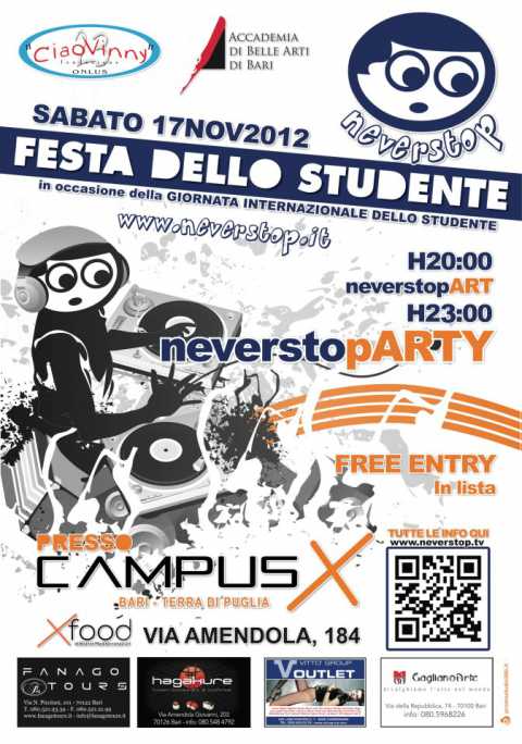 Bari, workshop e dj-set per la ''Festa dello studente'' al CampusX