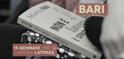 Bari, Laterza: Marta Fana presenta 