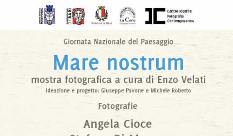 Bari, Giornata Nazionale del Paesaggio: al Castello Svevo la mostra ''Mare nostrum''
