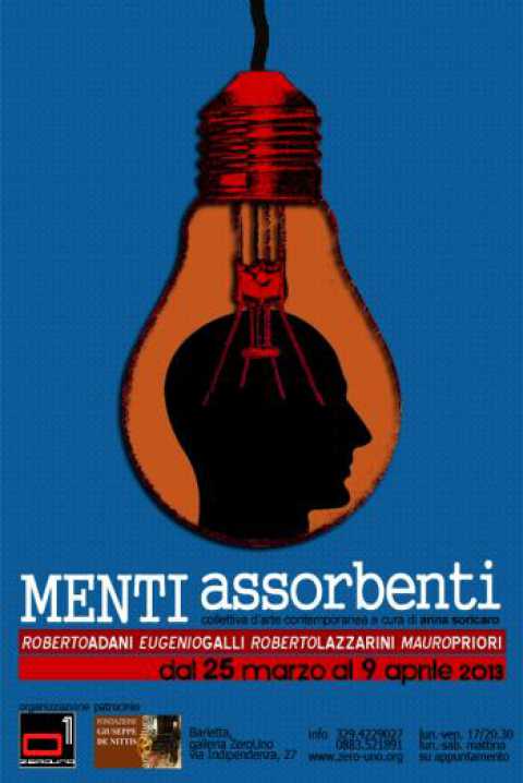 Barletta, ''Menti assorbenti'': collettiva d'arte contemporanea al Centro culturale ZeroUno