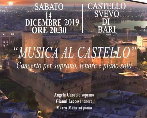 Bari, Castello: nella sala di Bona Sforza concerto di musica classica 