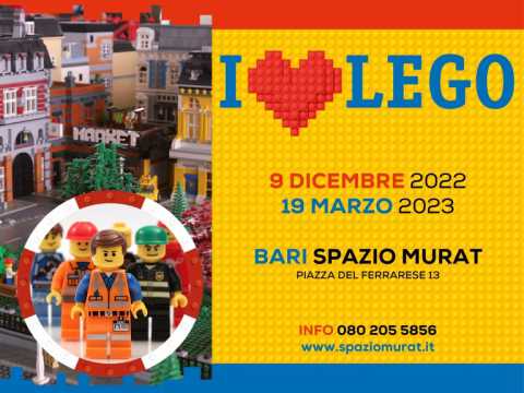 Bari, ''I love Lego'': allo Spazio Murat la mostra sui mattoncini pi amati al mondo