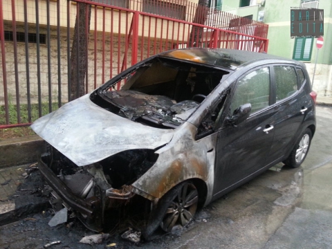 Dopo il bar data alle fiamme un'altra auto: � allarme a Poggiofranco 