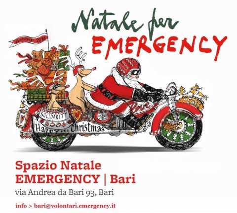 Bari, in centro ritorna lo Spazio Natale Emergency