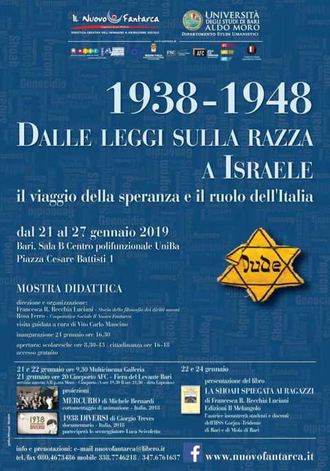 Bari, ex Palazzo delle Poste: in mostra 25 pannelli sulla storia italiana dal 1938 al 1948