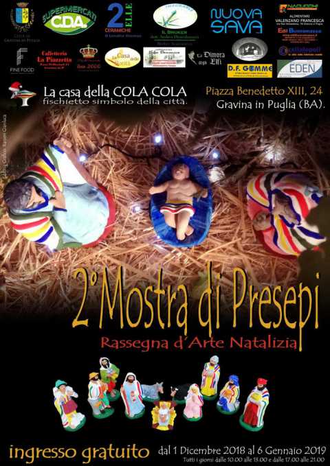 Gravina in Puglia, nella Casa della Cola Cola in mostra i presepi artigianali