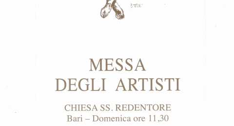 Bari, ritorna la Messa degli Artisti: ogni prima domenica del mese al Redentore