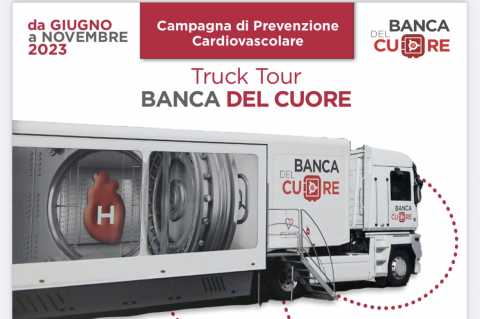 Bari, tre giorni di visite cardiologiche gratuite con ''Truck Tour Banca del Cuore''