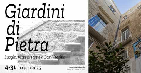 ''Giardini di Pietra'': presentazioni di libri, spettacoli, mostre e visite guidate a Bari Vecchia