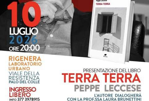 Palo del Colle, Terra Terra: il libro di Peppe Leccese presentato a Rigenera
