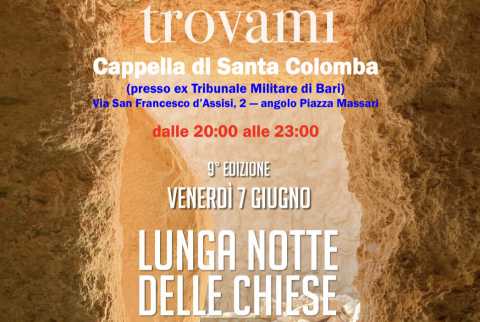 Bari, apertura della cappella di Santa Colomba per la ''lunga notte delle chiese''