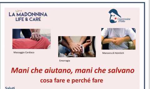 Bari, ''Mani che aiutano, mani che salvano'': l'incontro medico con lAssociazione Crocerossine dItalia