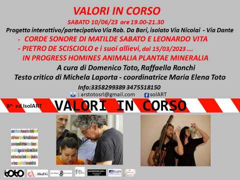 Bari, Valori in Corso: torna ''IsolArt, citt, isolato e arti''