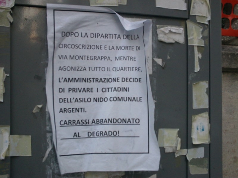 «L'abbandono di Carrassi»: via dal rione asilo, chiesa e circoscrizione