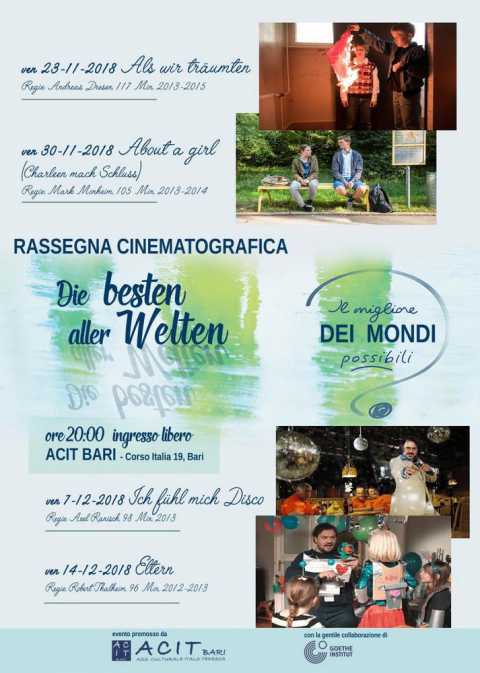 Bari, cineforum ACIT: quattro venerd di film in lingua tedesca