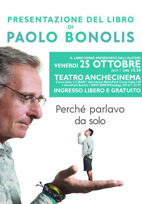 Bari, AncheCinema: Paolo Bonolis presenta ''Perch parlavo da solo''
