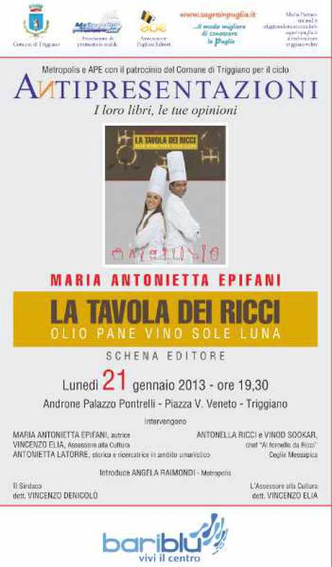 Triggiano, presentazione del libro 