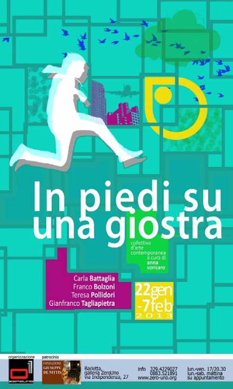 Barletta, ''In piedi su una giostra'': collettiva d'arte moderna al Centro culturale ZeroUno