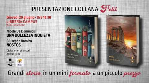 Bari, libreria Campus: presentazione dei libri ''Nostos'' e ''Una dolcezza inquieta''
