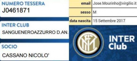 � barese il pi&ugrave; piccolo tifoso italiano: Nicol&ograve;, affiliato all'Inter a 11 giorni di et&agrave;