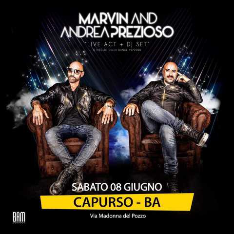 Capurso, serata con la dance italiana di Marvin e Andrea Prezioso