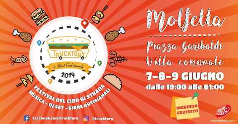 Molfetta, Villa Comunale: tre giorni di street food con ''Trucktory''