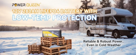Ottima Scelta per i Motori da Pesca: Alimenta le Avventure con la Batteria al Litio a Ciclo Profondo Power Queen 12V 280Ah a Bassa Temperatura