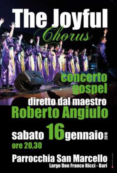 Bari, concerto gospel dei The joyful chorus nella parrocchia San Marcello