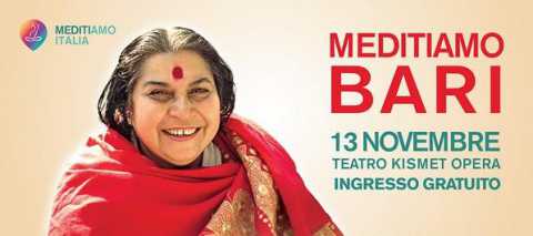 ''MeditiAmo Bari'': una domenica di meditazione al Teatro Kismet con il metodo Sahaja Yoga