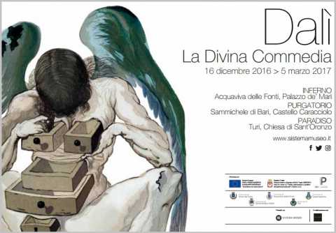 ''Dal. La Divina Commedia'': nel barese in mostra le 100 opere dantesche del maestro surrealista