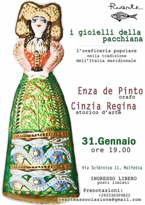 Molfetta, ''I gioielli della pacchiana'': incontro sull'oreficeria popolare