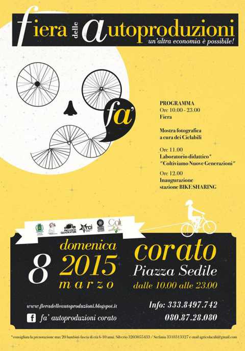 Corato, torna la Fiera delle autoproduzioni in piazza Sedile