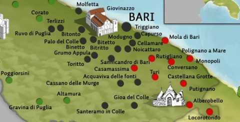 Dall'orso di Capurso alla collana persa a Gioia: come sono nati i nomi dei paesi in provincia di Bari