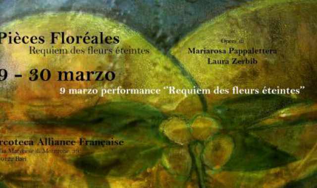Bari, Pi�ces flor�ales: nell'Alliance Francaise collettiva sulla botanica e i fiori