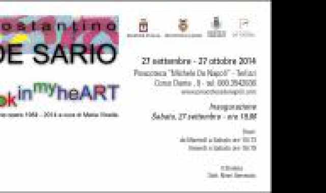 Terlizzi, ''Look in my heART'': mostra personale di Costantino De Sario