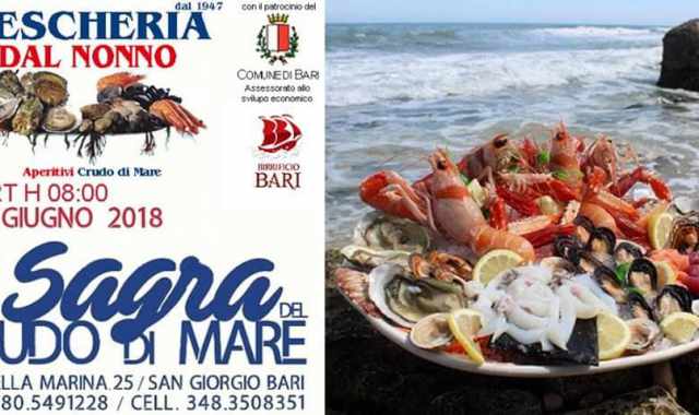 Bari, sul Lungomare San Giorgio torna la ''Sagra del crudo di mare''