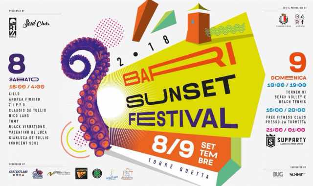 Bari Sunset Festival, a Torre Quetta due giorni di giochi, musica e sport