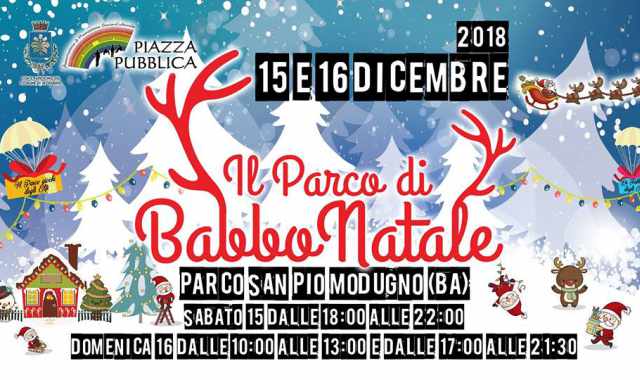 Modugno, in Via Verga torna il Parco di Babbo di Natale