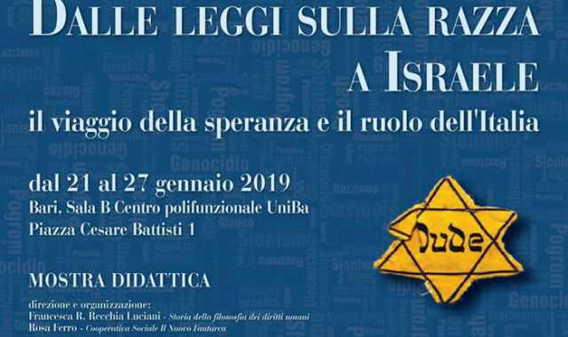 Bari, ex Palazzo delle Poste: in mostra 25 pannelli sulla storia italiana dal 1938 al 1948