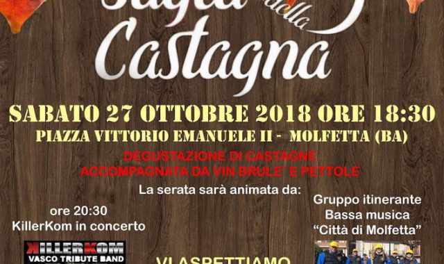 Molfetta, Sagra della castagna: musica e degustazioni in piazza