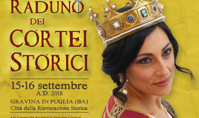 Gravina, torna il ''Raduno dei Cortei Storici'': nel centro storico due giorni di rievocazioni medievali