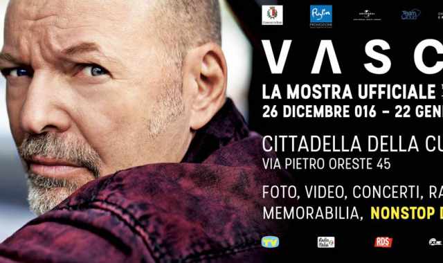 Bari, ''Vasco'': alla Cittadella della cultura una mostra sui 40 anni di carriera di Vasco Rossi 